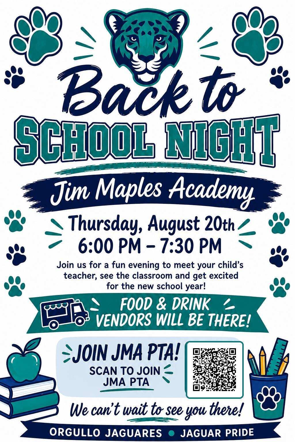 JMA Back to School Night: PTA