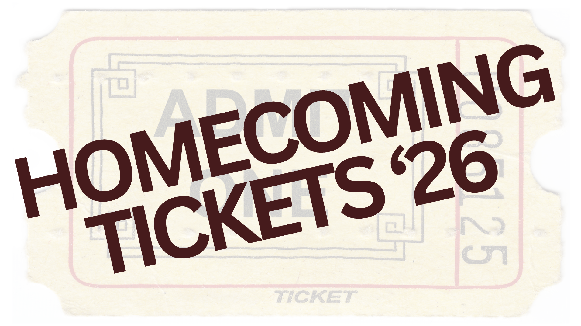WHS Homecoming Tickets 2026