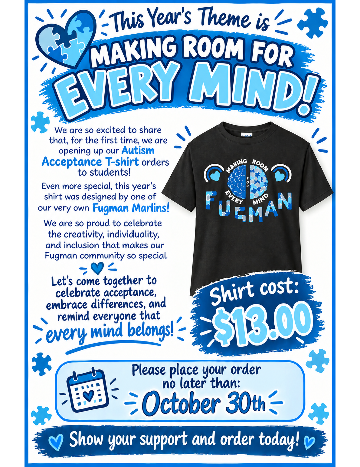 Autism Acceptance Week Shirts On Sale NOW!