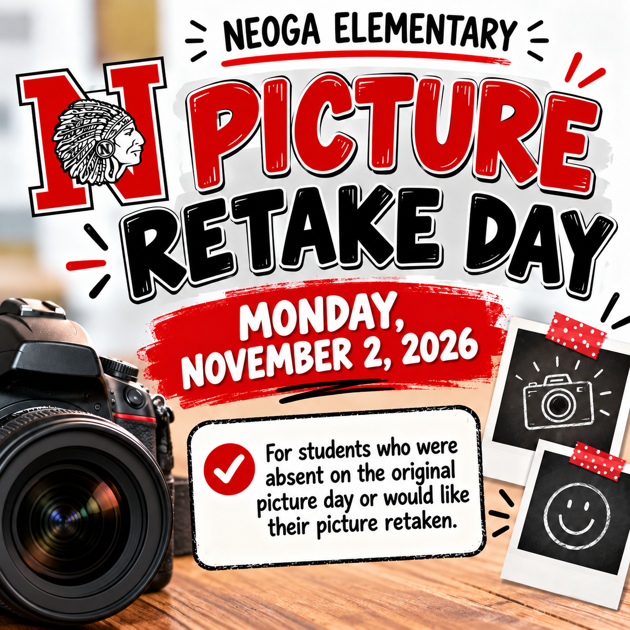 Elementary Picture Retake Day – November 2