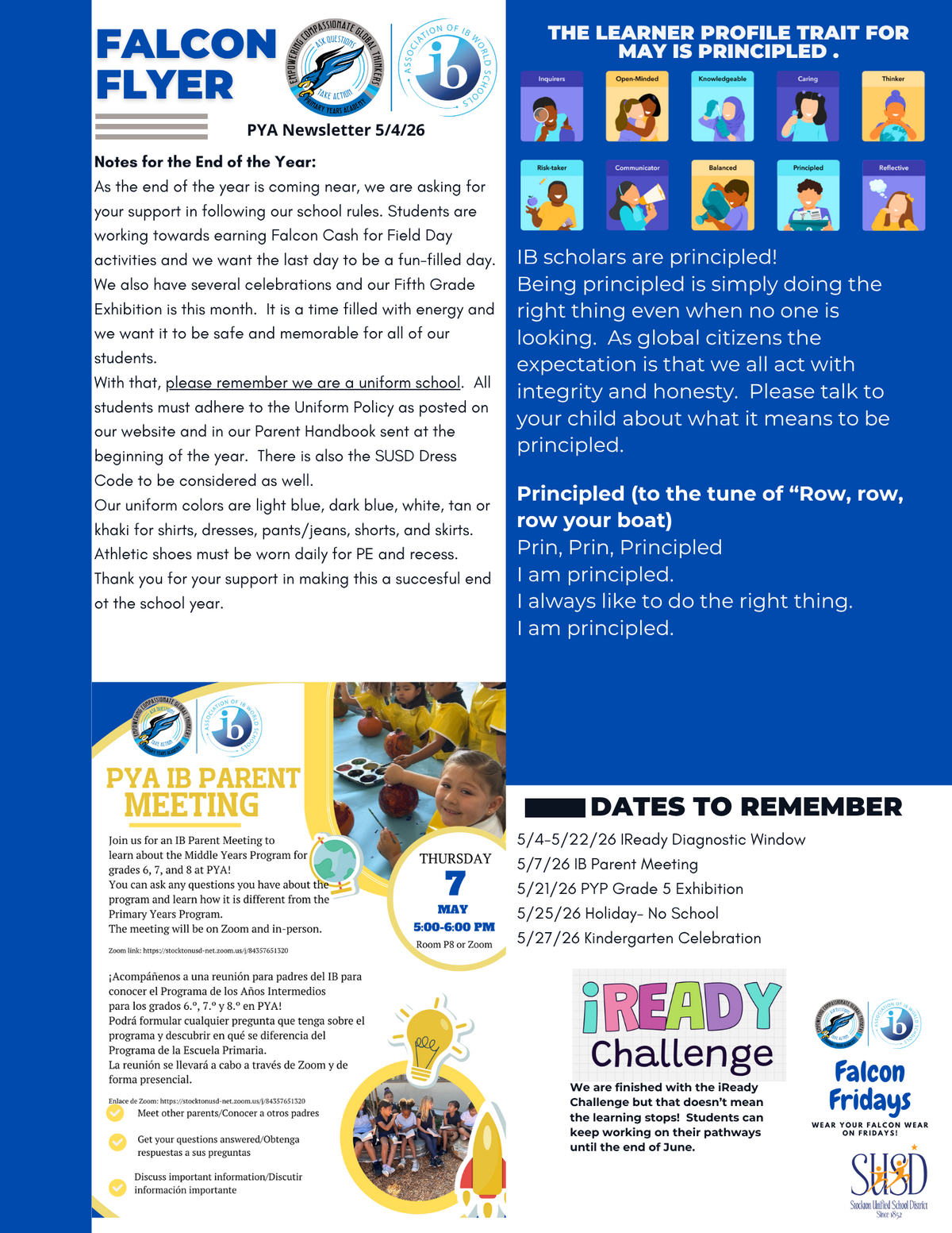 PYA Newsletter 5-4-26