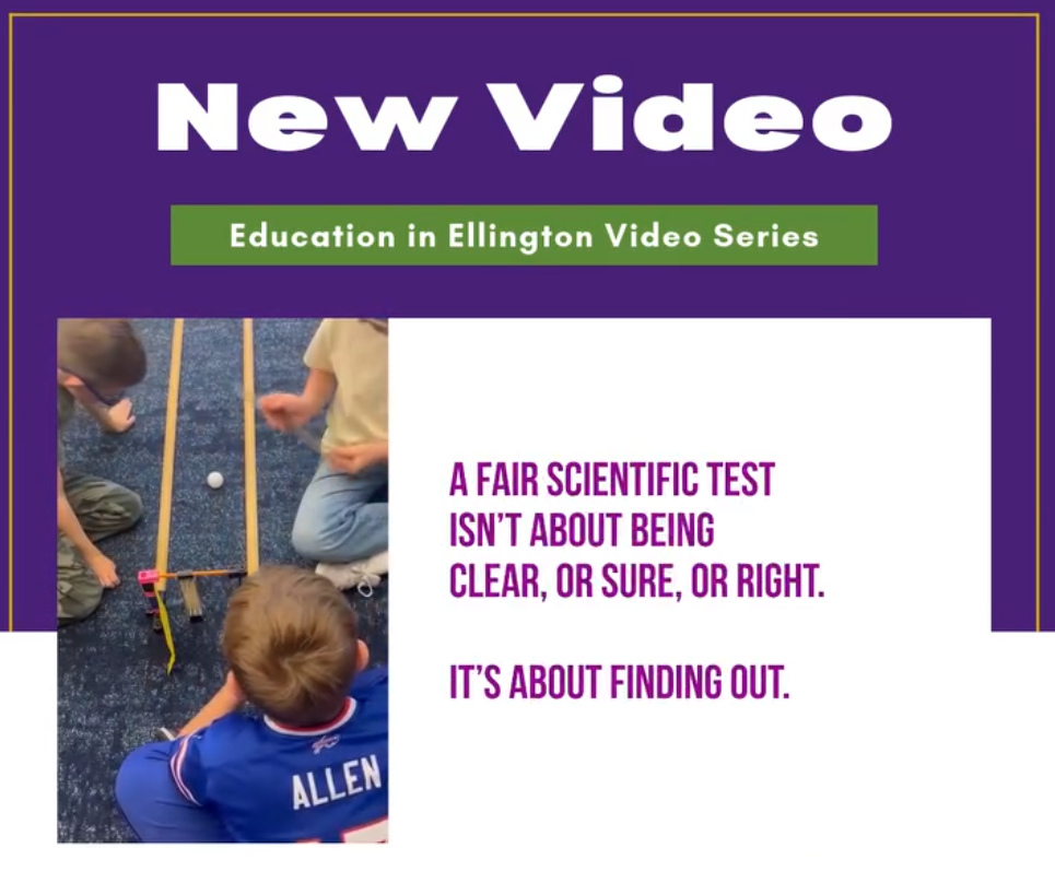 Open to watch the latest Education in Ellington video!