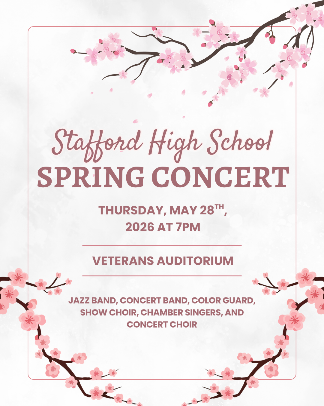 Music, Memories, and May: Don't Miss the SHS Spring Concert! THIS Thursday!