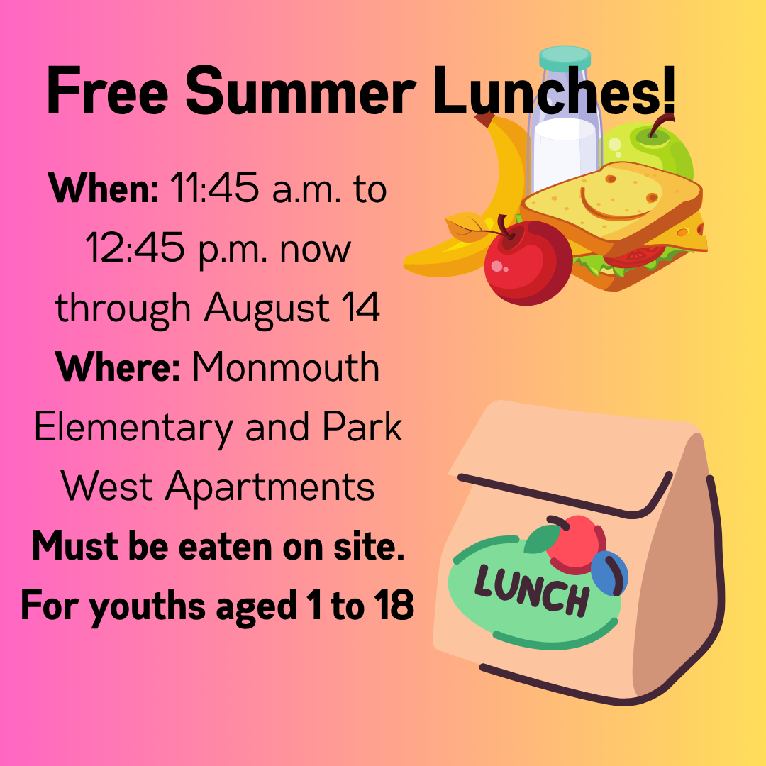 Summer Meals start on Monday!