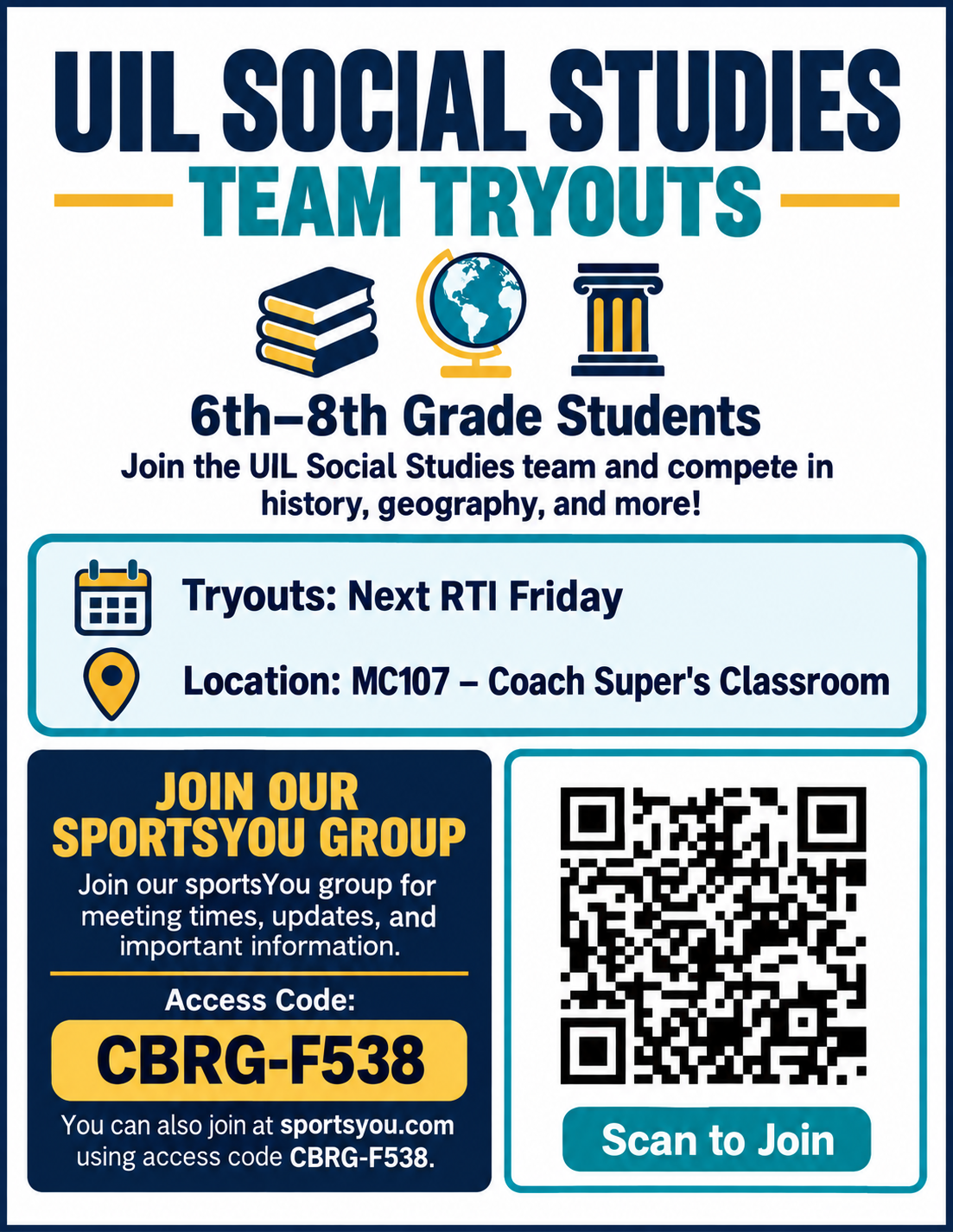 UIL SOCIAL STUDIES TRYOUTS 