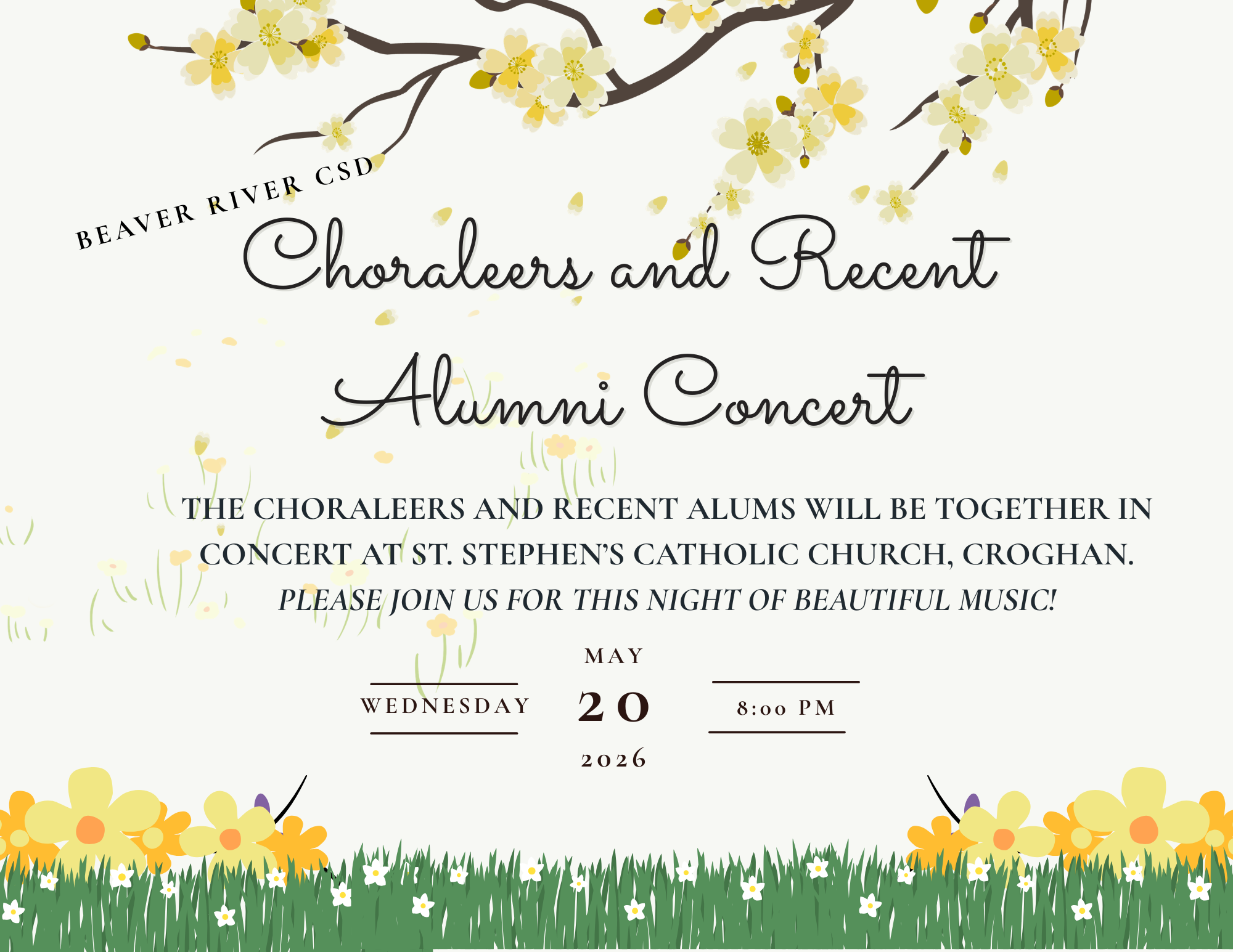Choraleers and Recent Alumni Concert