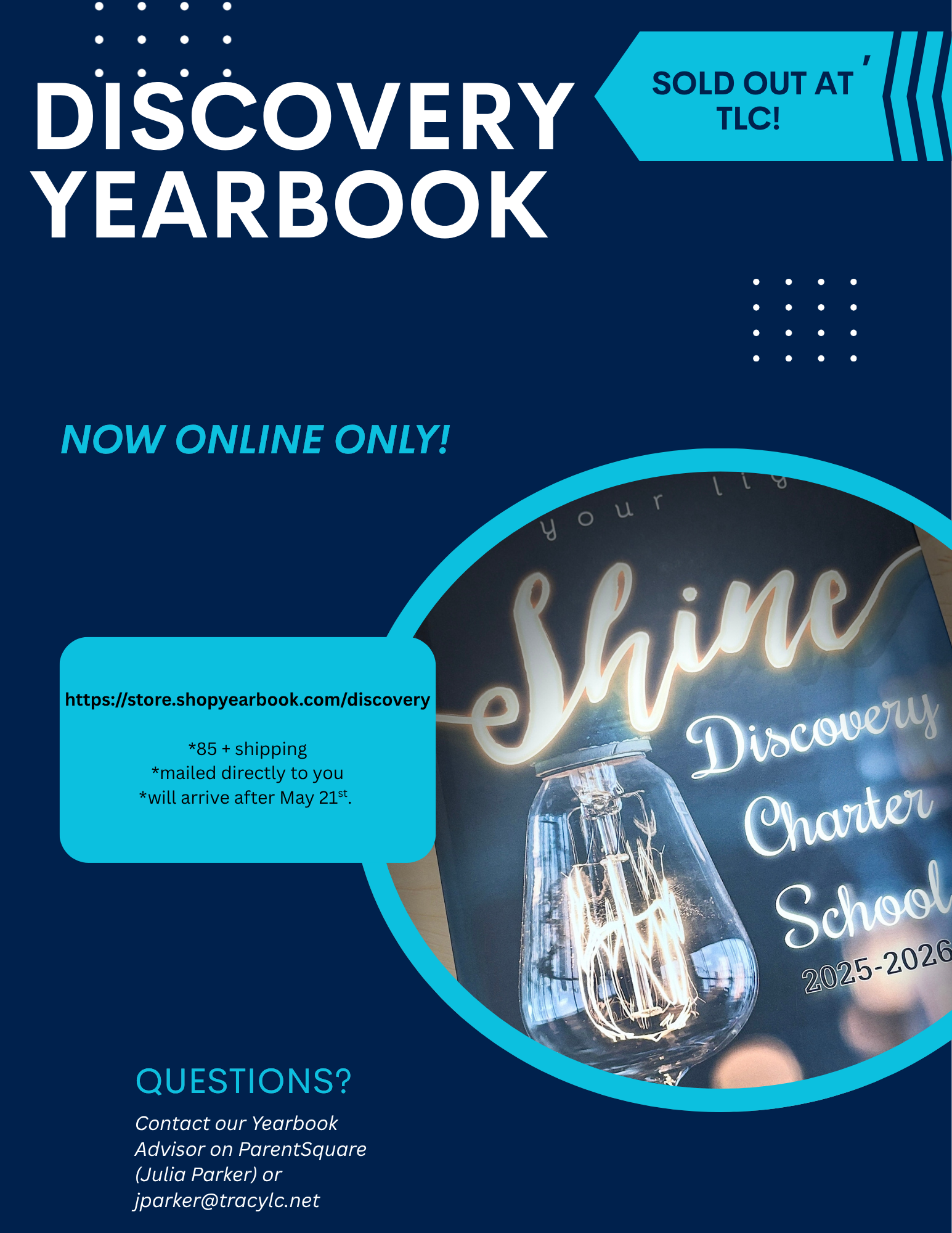 DCS Yearbooks have sold out at TLC! Here is how you can buy one! 
