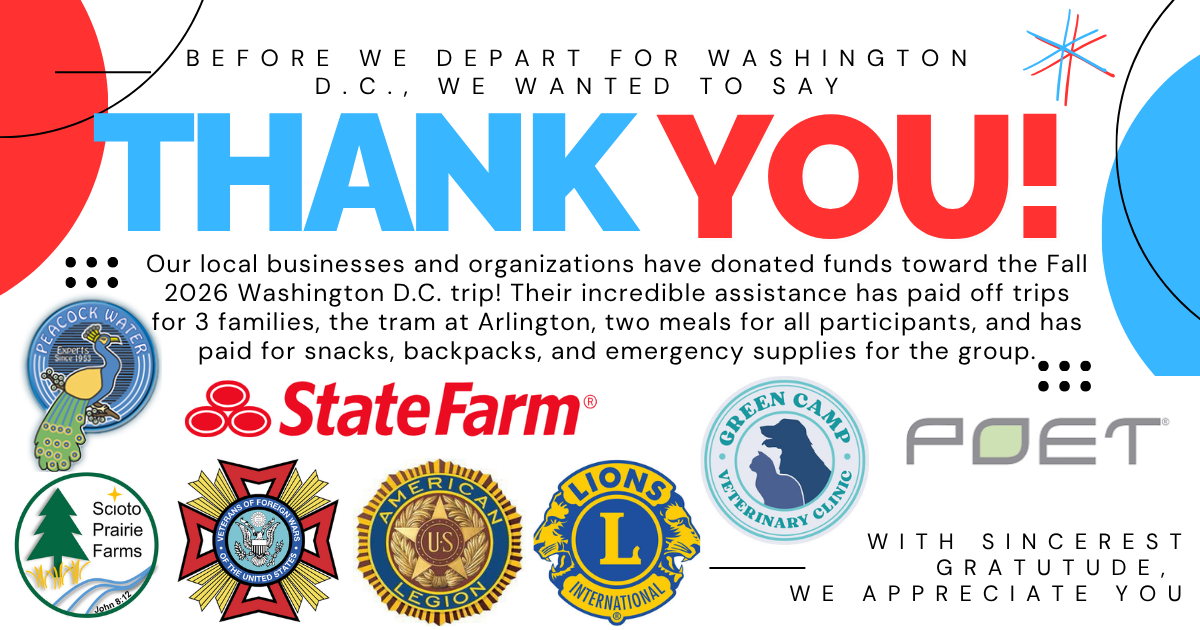🇺🇸❤️💙 WASHINGTON, D.C. SPONSOR THANK YOU! ❤️💙🇺🇸