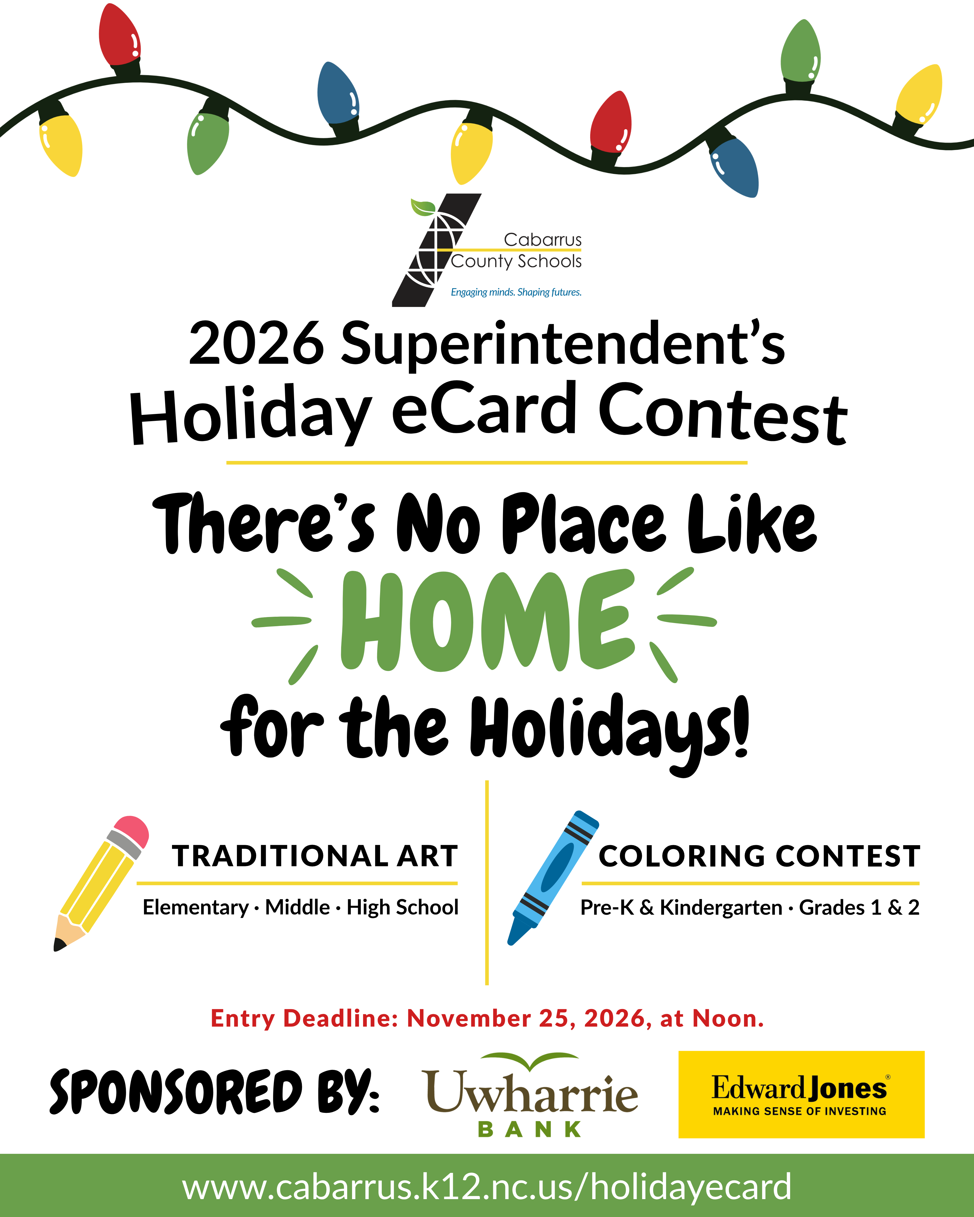 2026 Superintendent's Holiday eCard Contest; entry deadline Nov. 25th