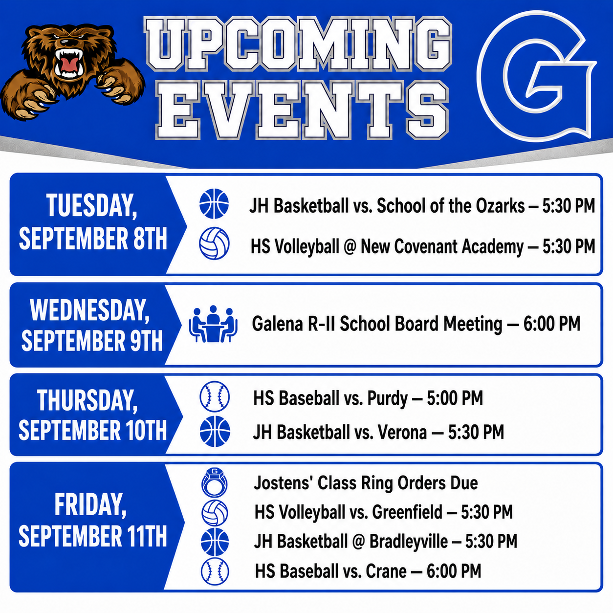 This Week at GHS