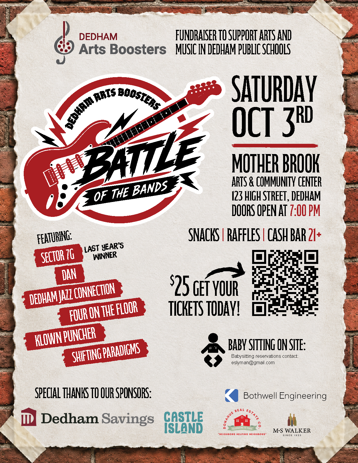 Dedham Arts Booster - Battle of the Bands