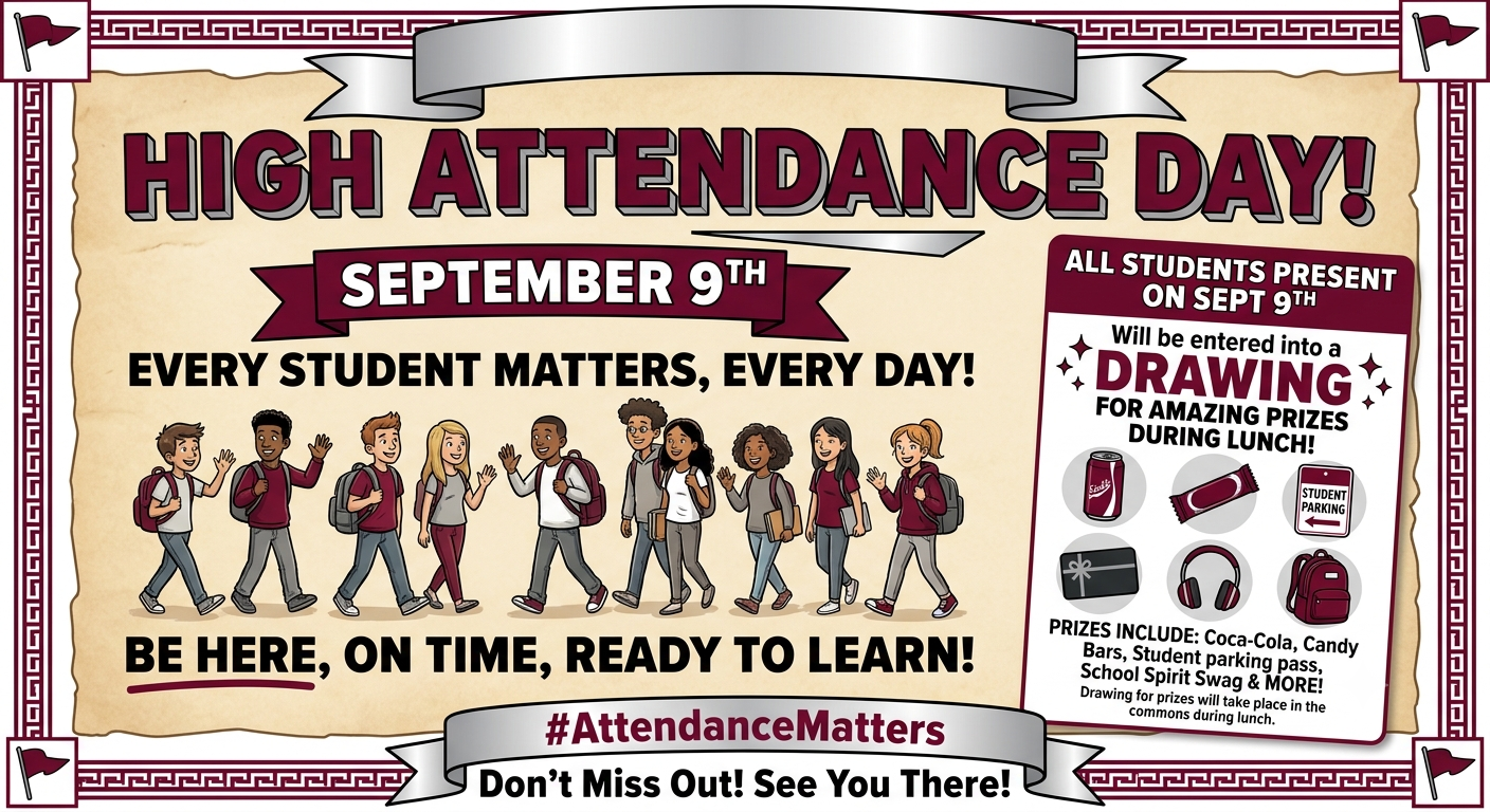 High Attendance Day: September 9th