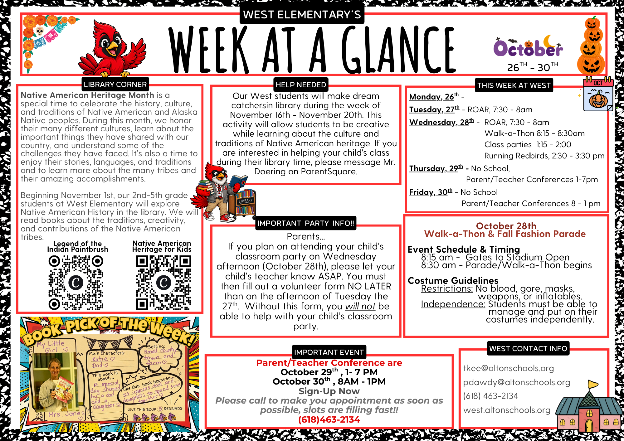 Week at a Glance October 26th