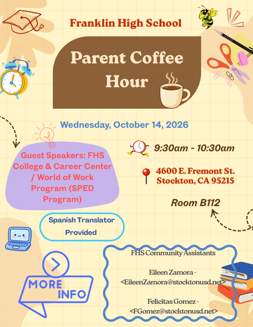 Franklin HS Parent Coffee Hour #3