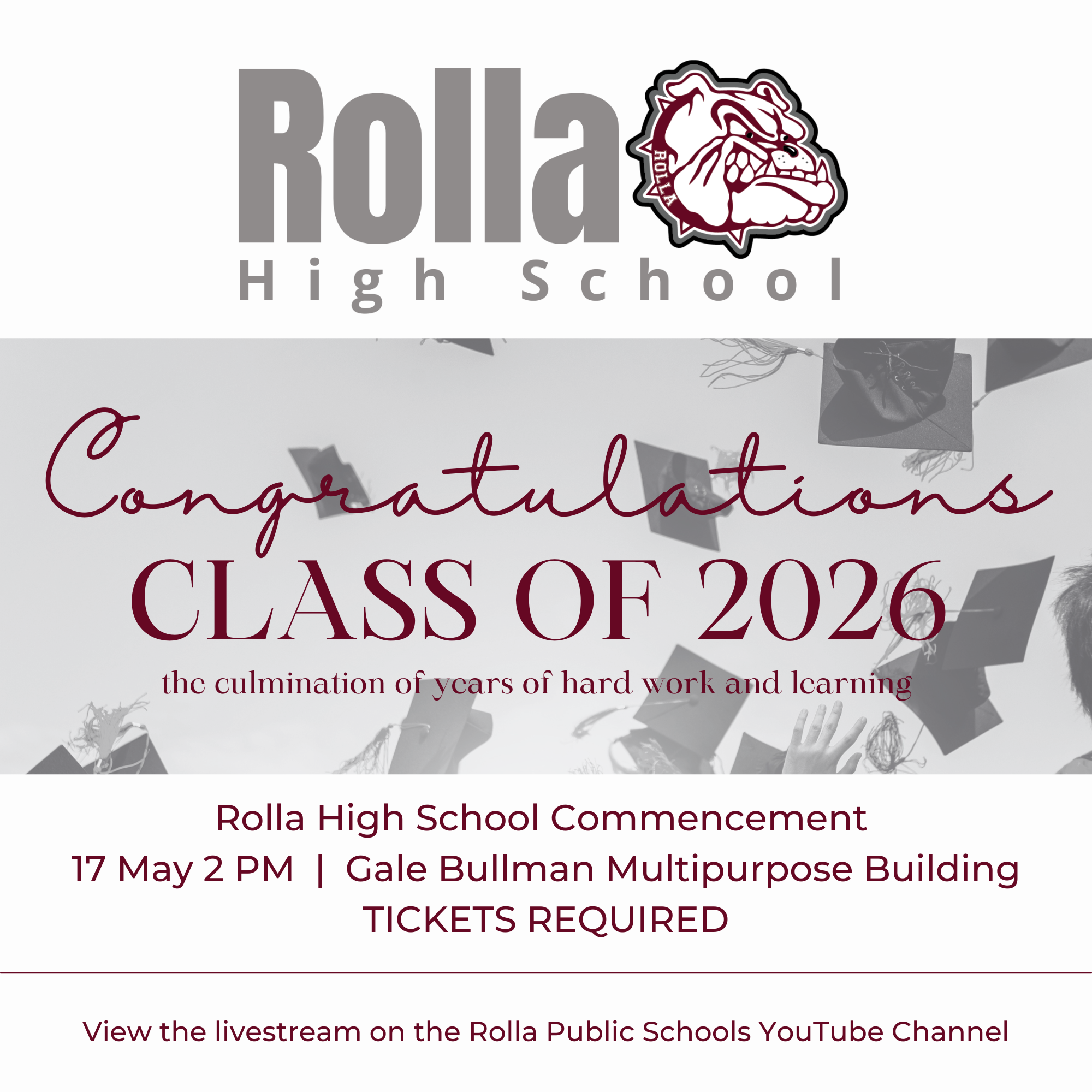 RHS Graduation Ceremony Sunday, May 17th