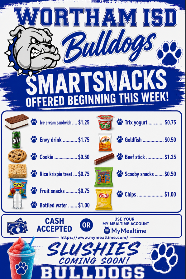 Cafeteria Smart Snacks offered this week
