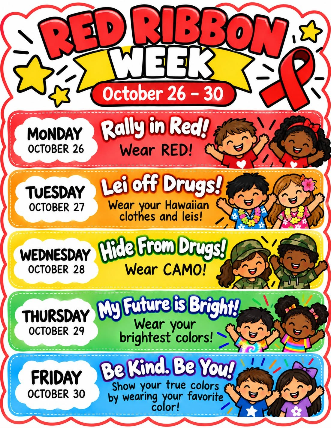 Red Ribbon Week October 26-30
