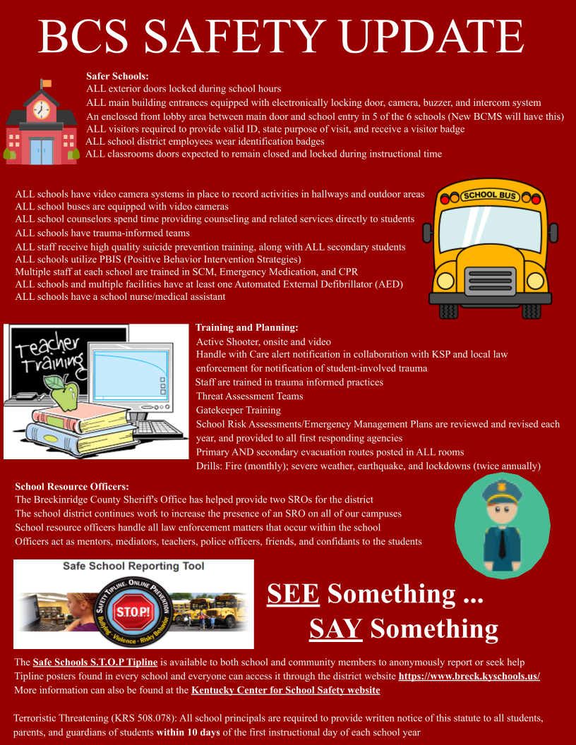 BCS Annual School Safety Update