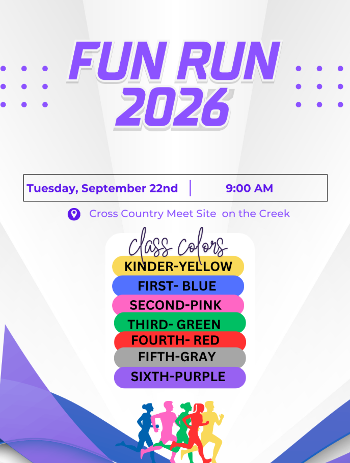 Reminder- Fun Run is just around the corner