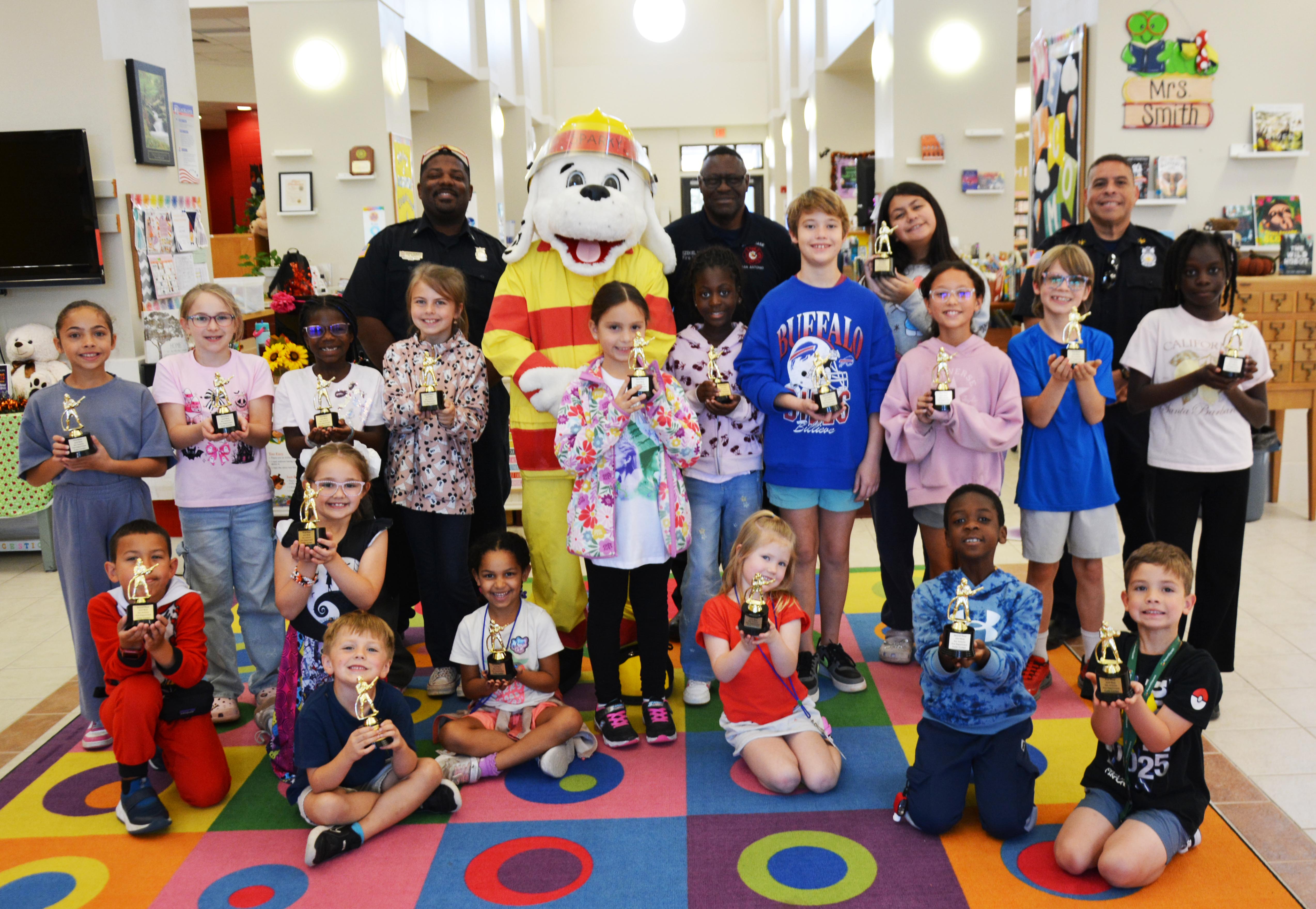 Young Artists Spark Awareness: Lackland Elementary Hosts Fire Safety Poster Contest