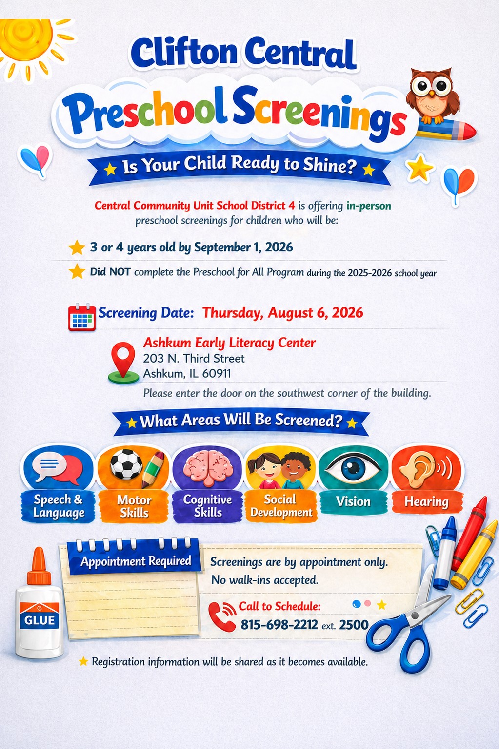 Preschool Screenings