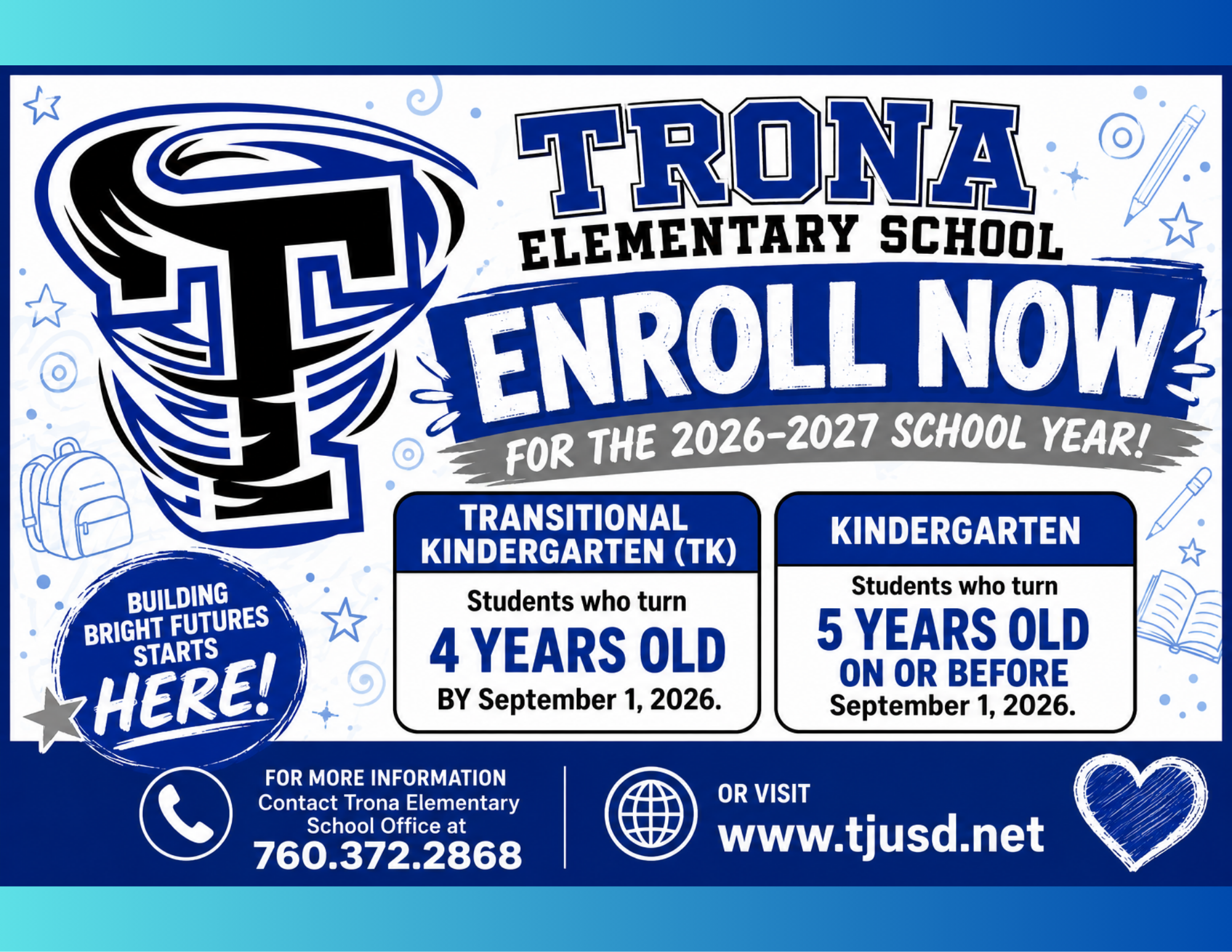 🎒Enroll Now for the 2026-2027 School Year🚌