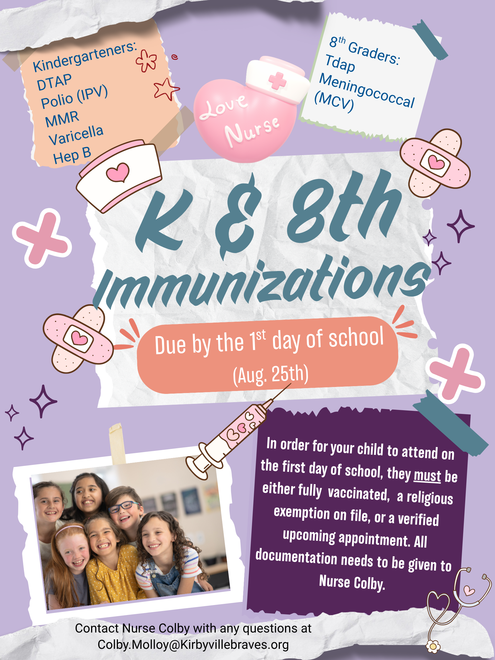 Immunization Reminder!