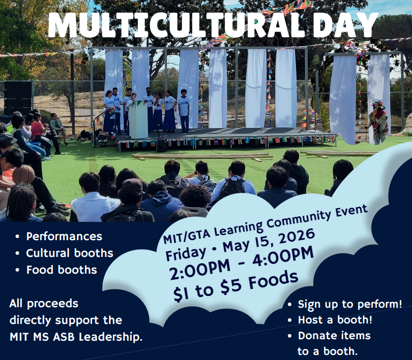 MIT MS: Multicultural Day Invitation to MIT/GTA Learning Community (5/15/26)