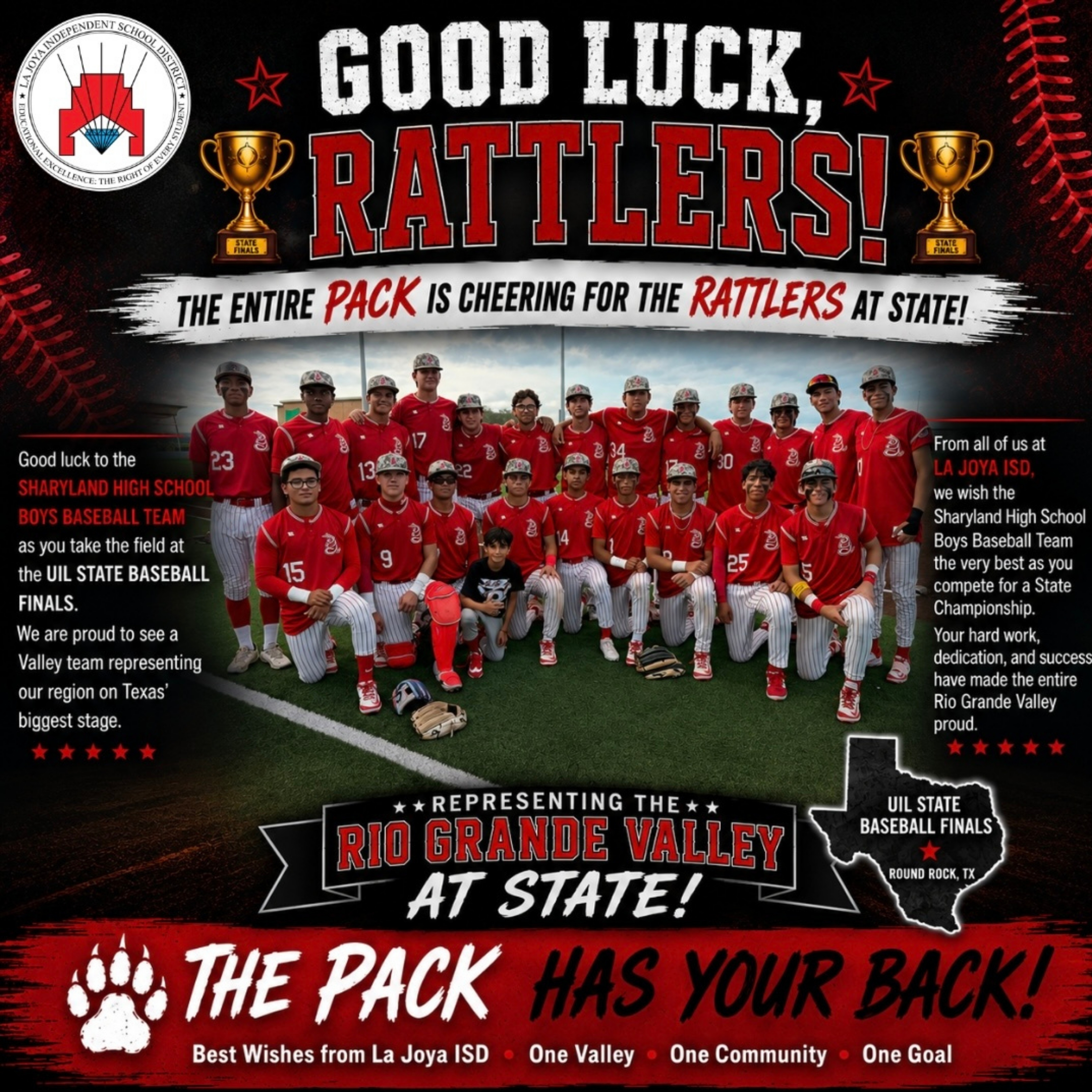 GOOD LUCK, RATTLERS! 🏆⚾️