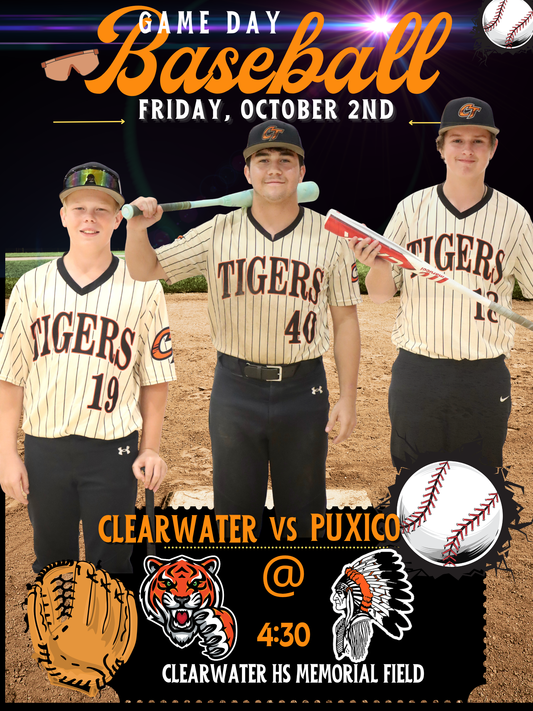 Baseball Home Game-Friday (10/2)