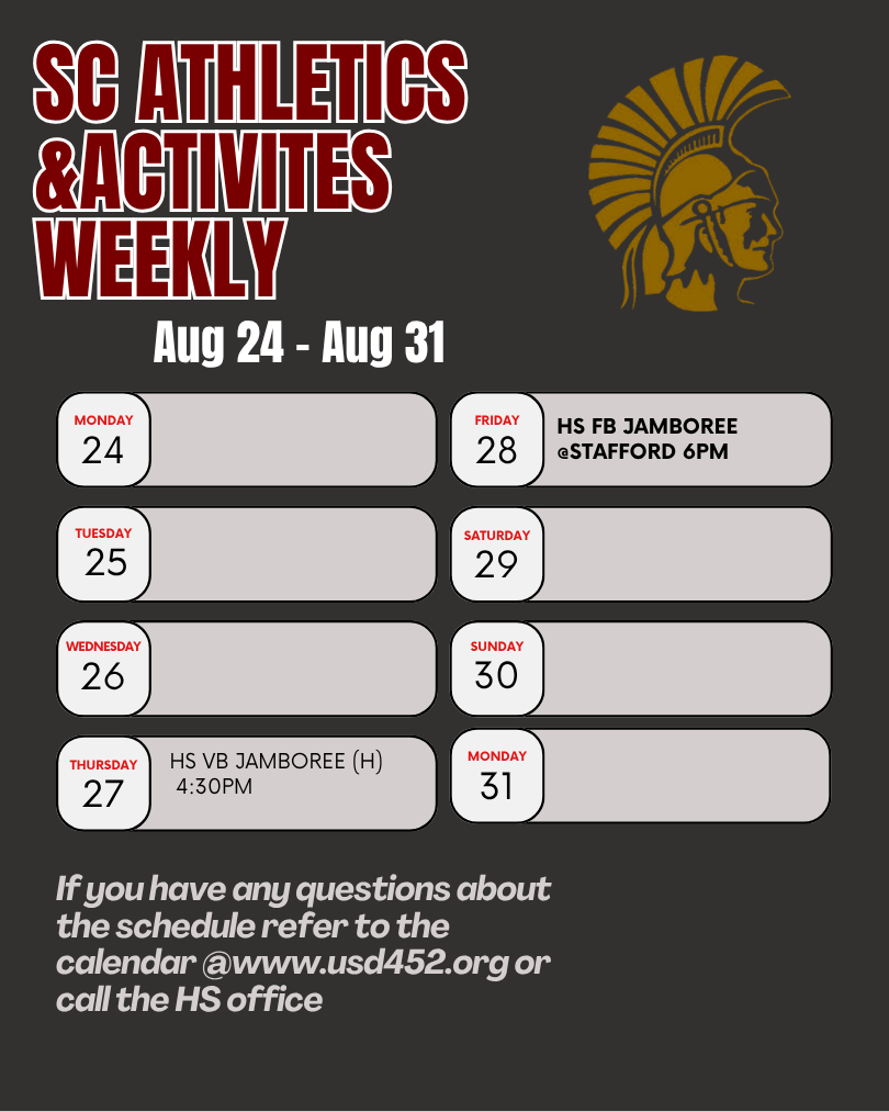 Activities 08/24-08/31