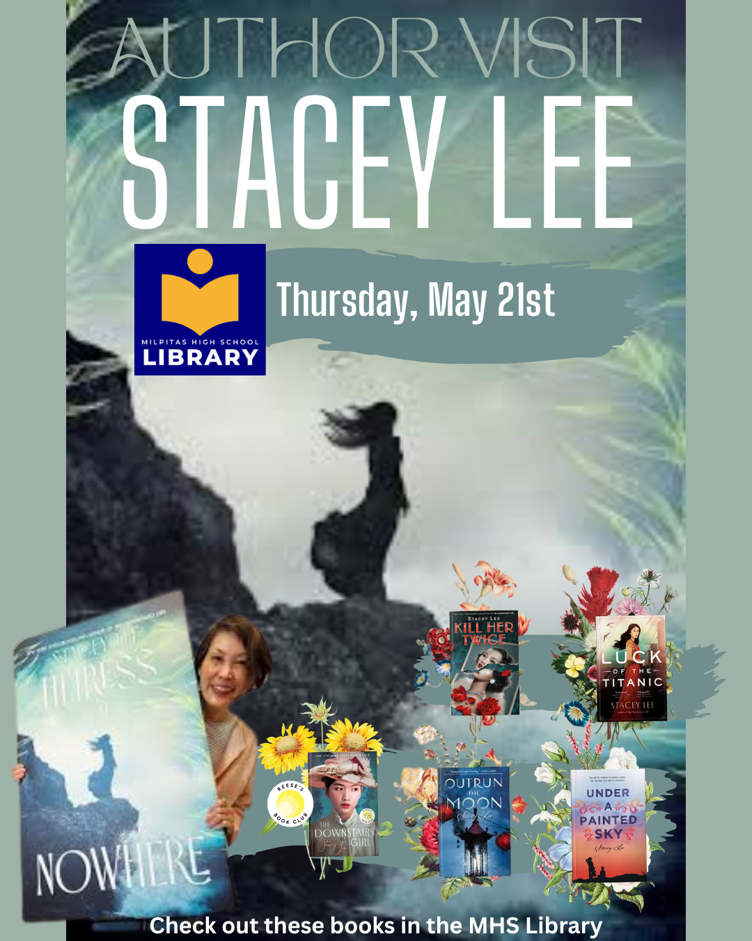 Award-Winning Author Stacey Lee will visit MHS on Thursday, 5/21/26