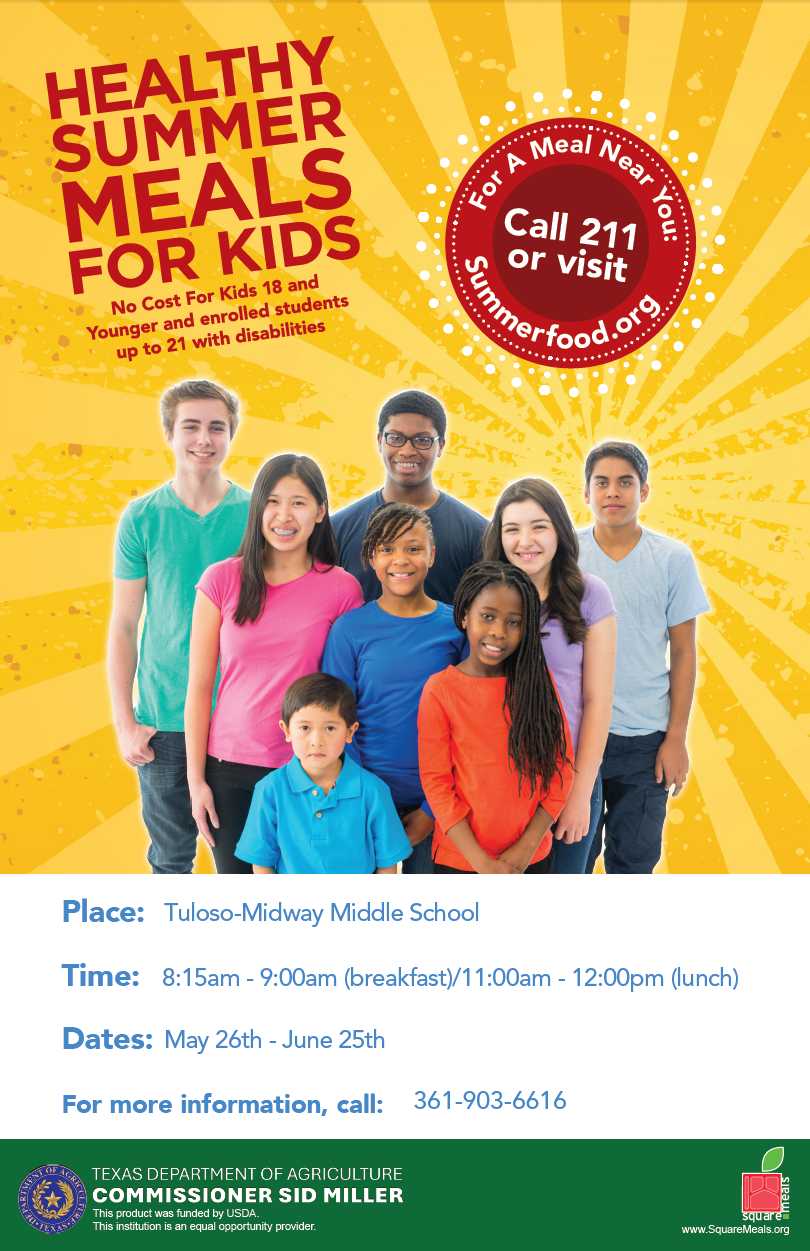 TMISD Summer Feeding Program-Healthy Summer Meals for Kids 