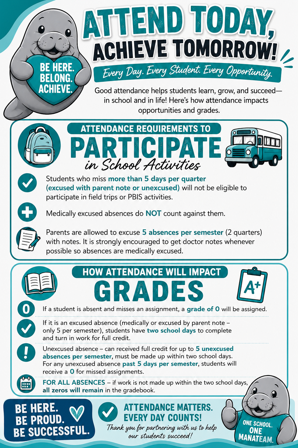 Important Attendance Information