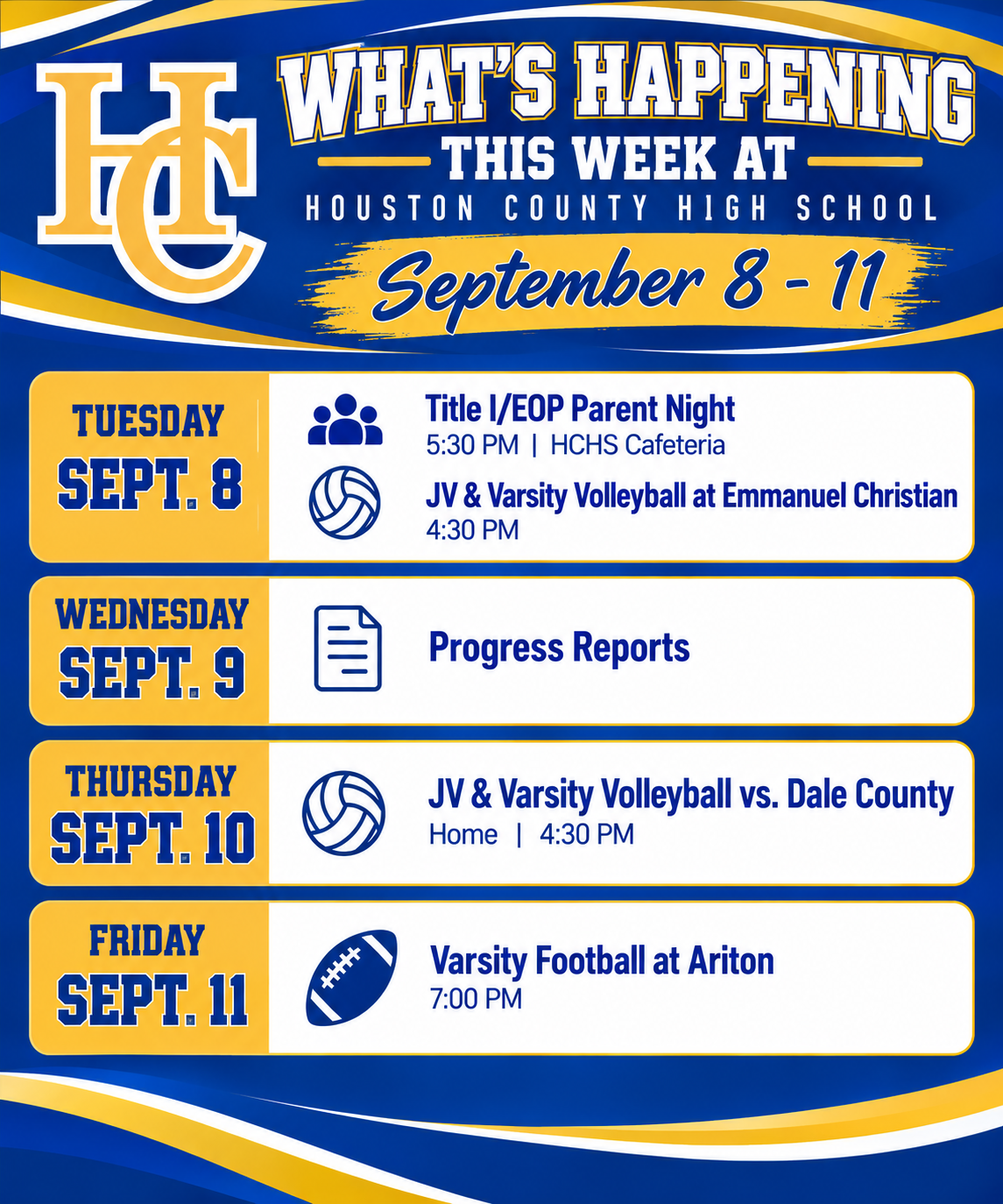 What's Happening this Week