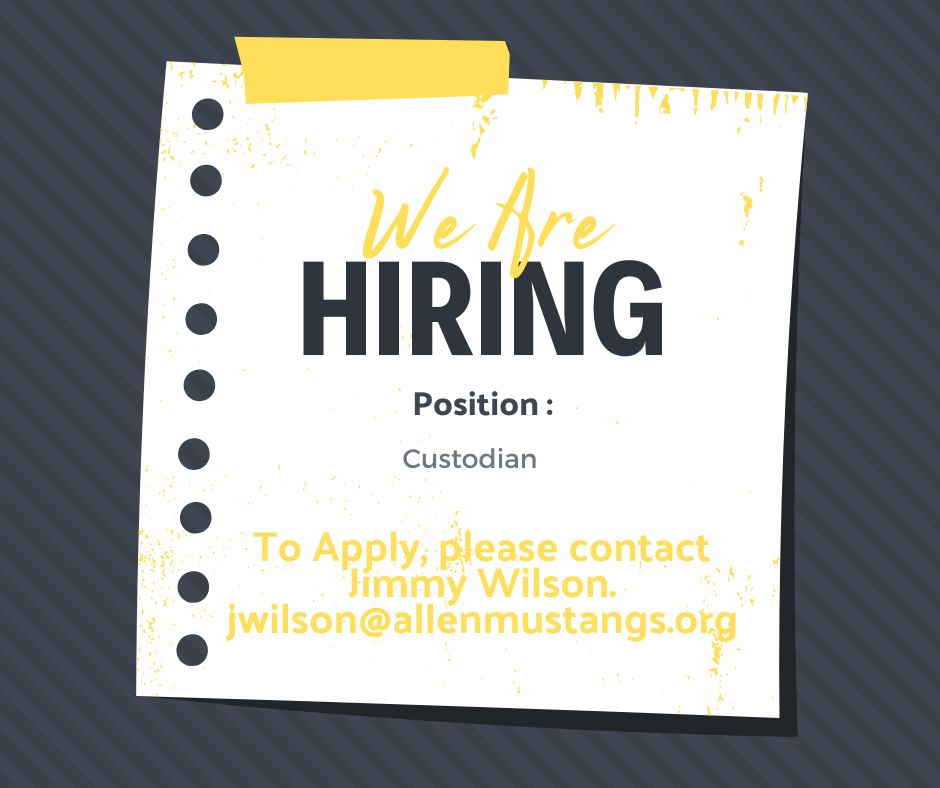 HS Custodian Needed