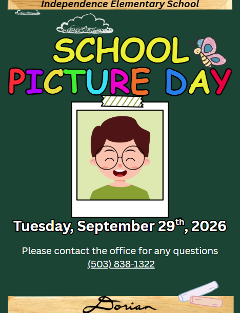 Picture day is Tuesday, September 29th! 