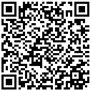 A standard black and white QR code set against a plain background.