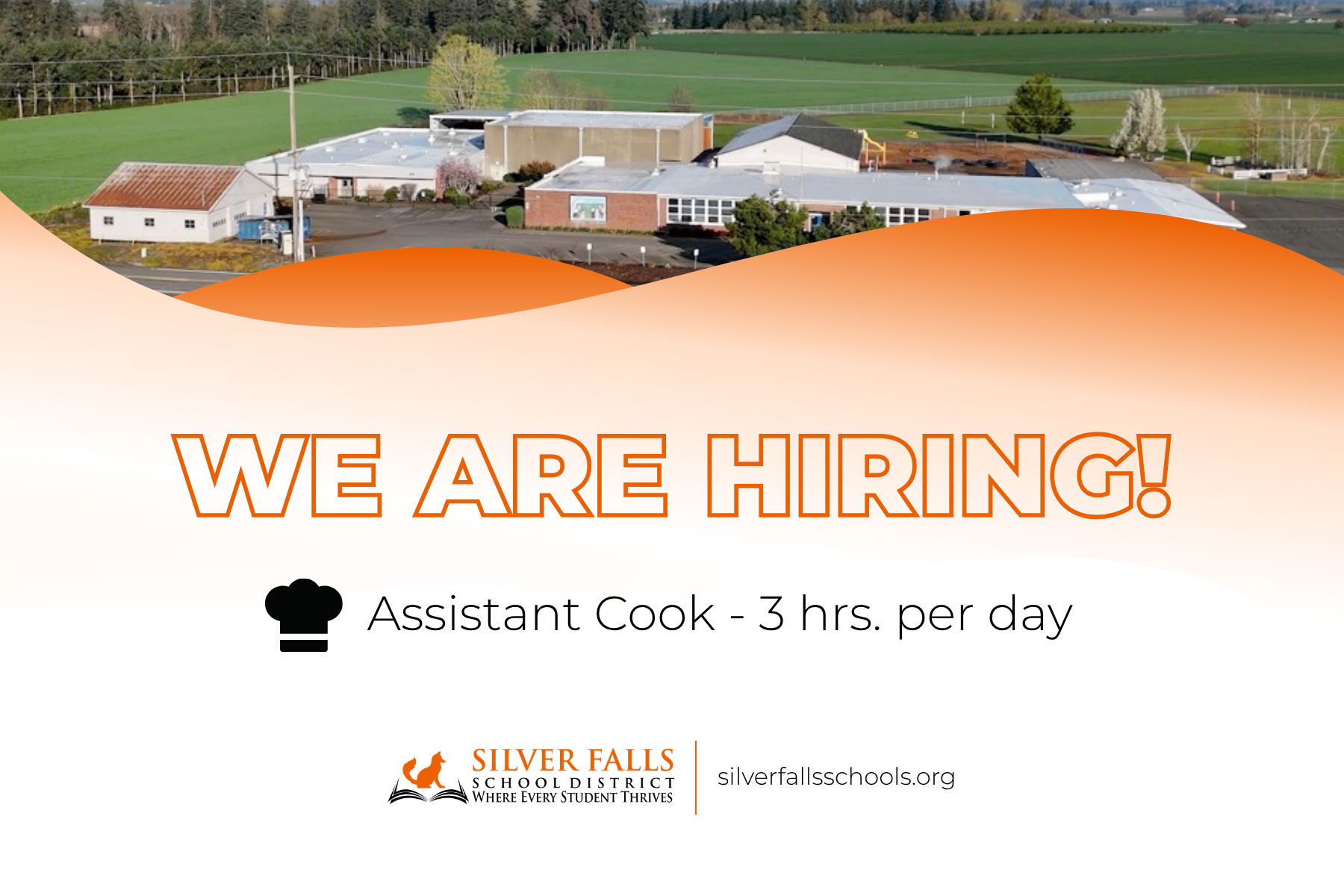 Apply Today! Assistant Cook at Butte Creek Elementary
