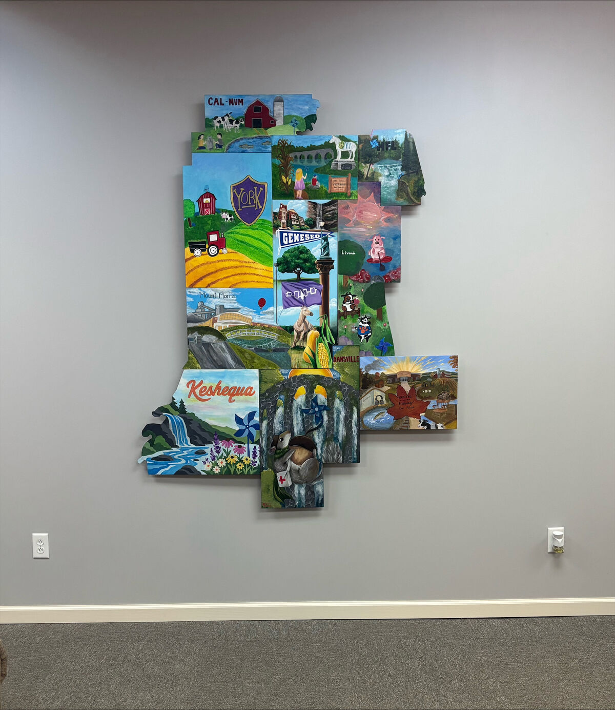 Avon students contribute to new Child Advocacy Center mural 