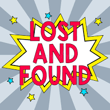 A graphic with the words "LOST AND FOUND" in bold red letters on a starburst background.