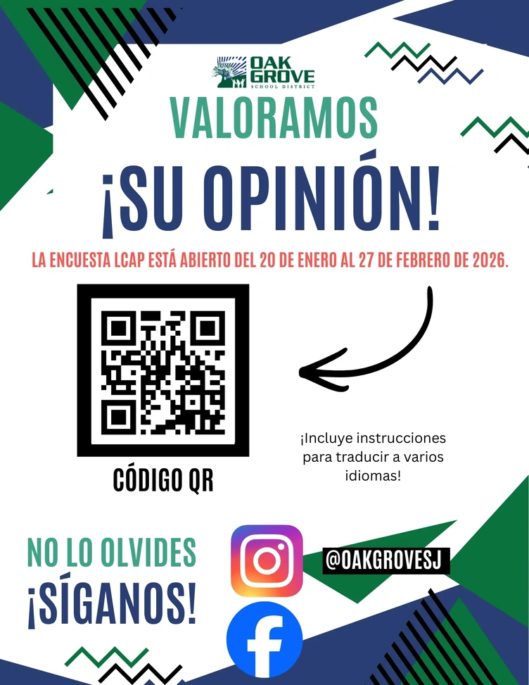 LCAP Feedback Survey Flyer - Spanish