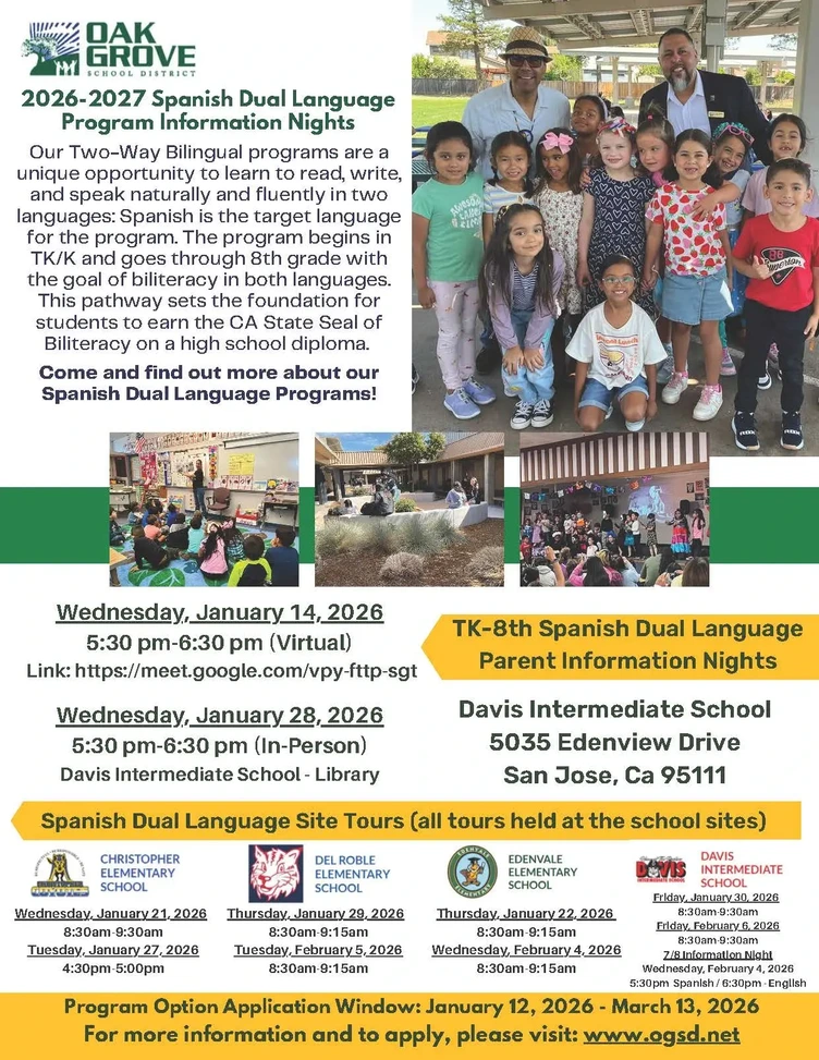 2026-27 Spanish Dual Language Program Information Flyer - English