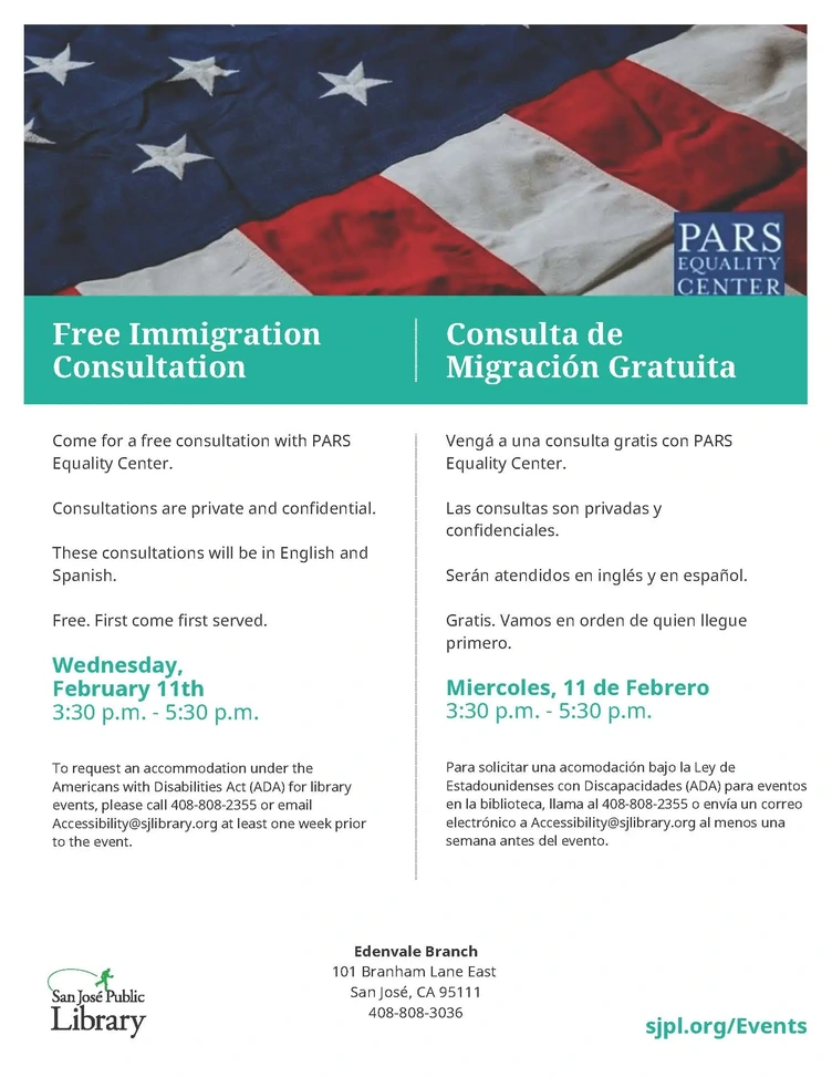 Free Immigration Consultation Flyer