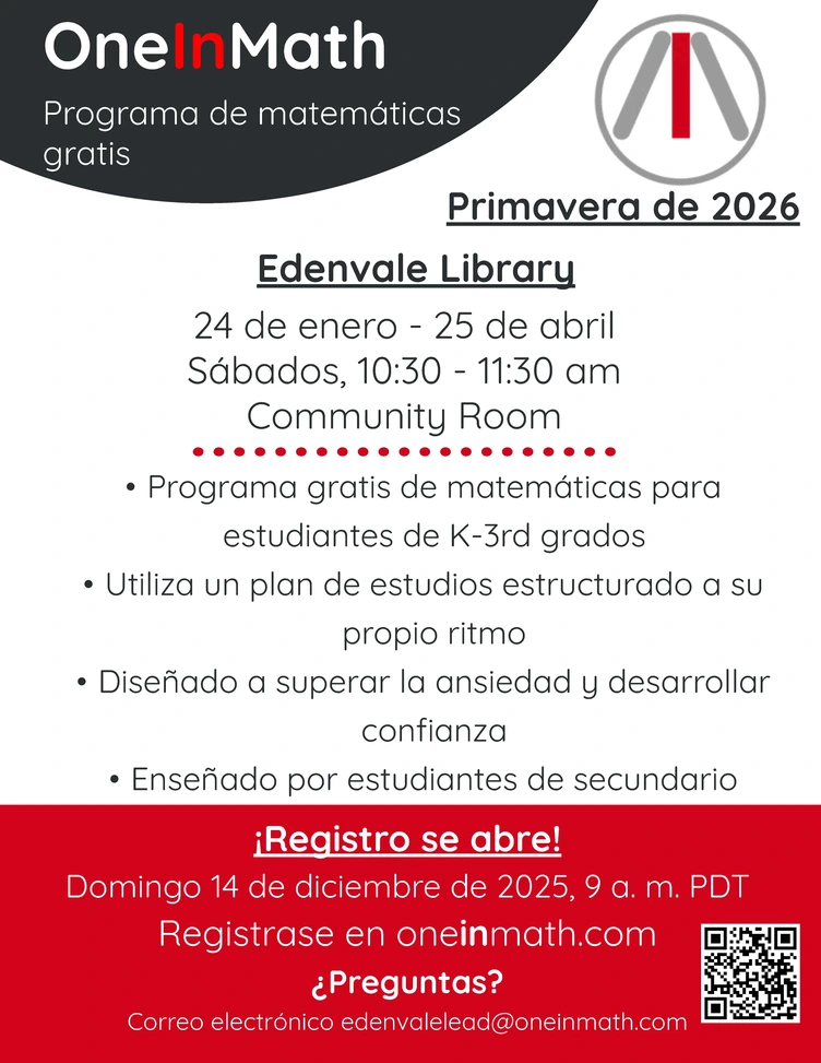 OneInMath Flyer - Spanish