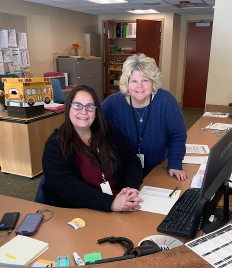 Office staff - Mrs. Flanigan and Mrs. Chione