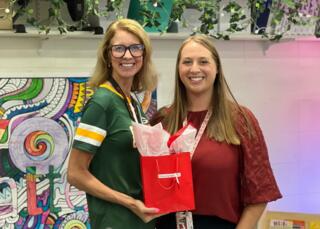 Dr. Prast and Olivia Engman