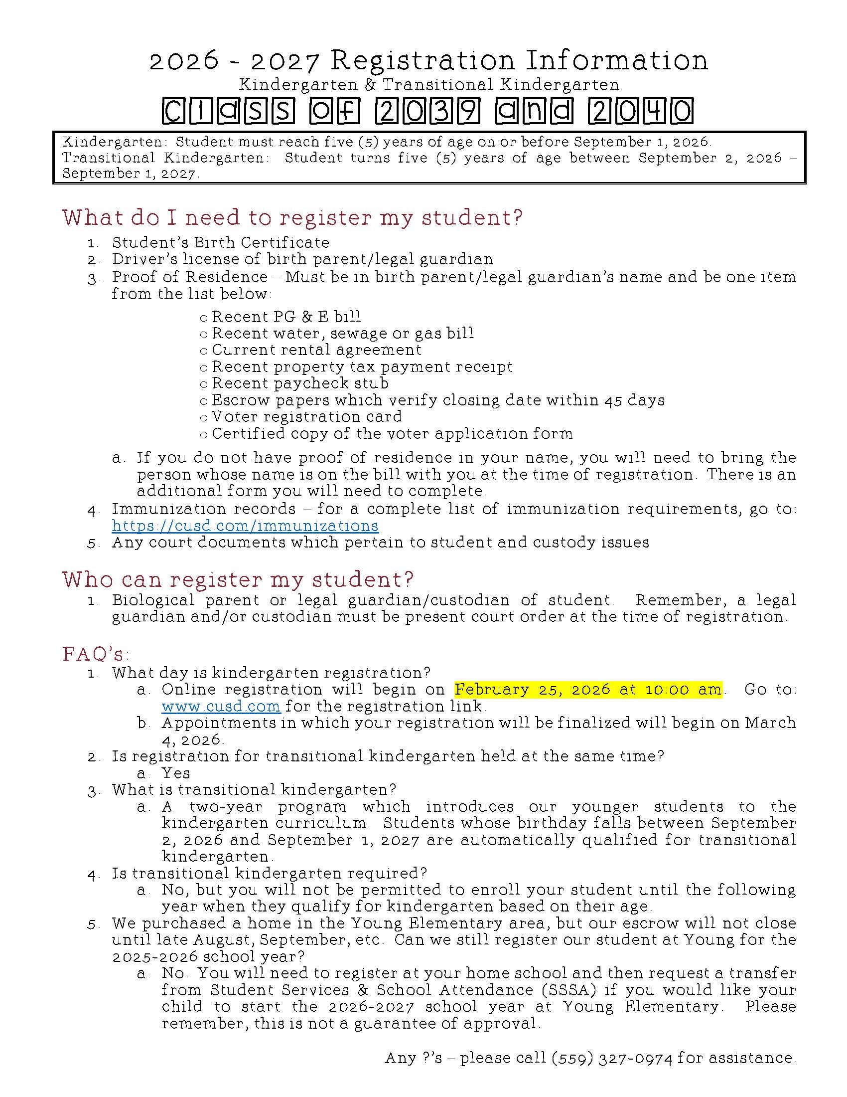 TK/K Registration Info