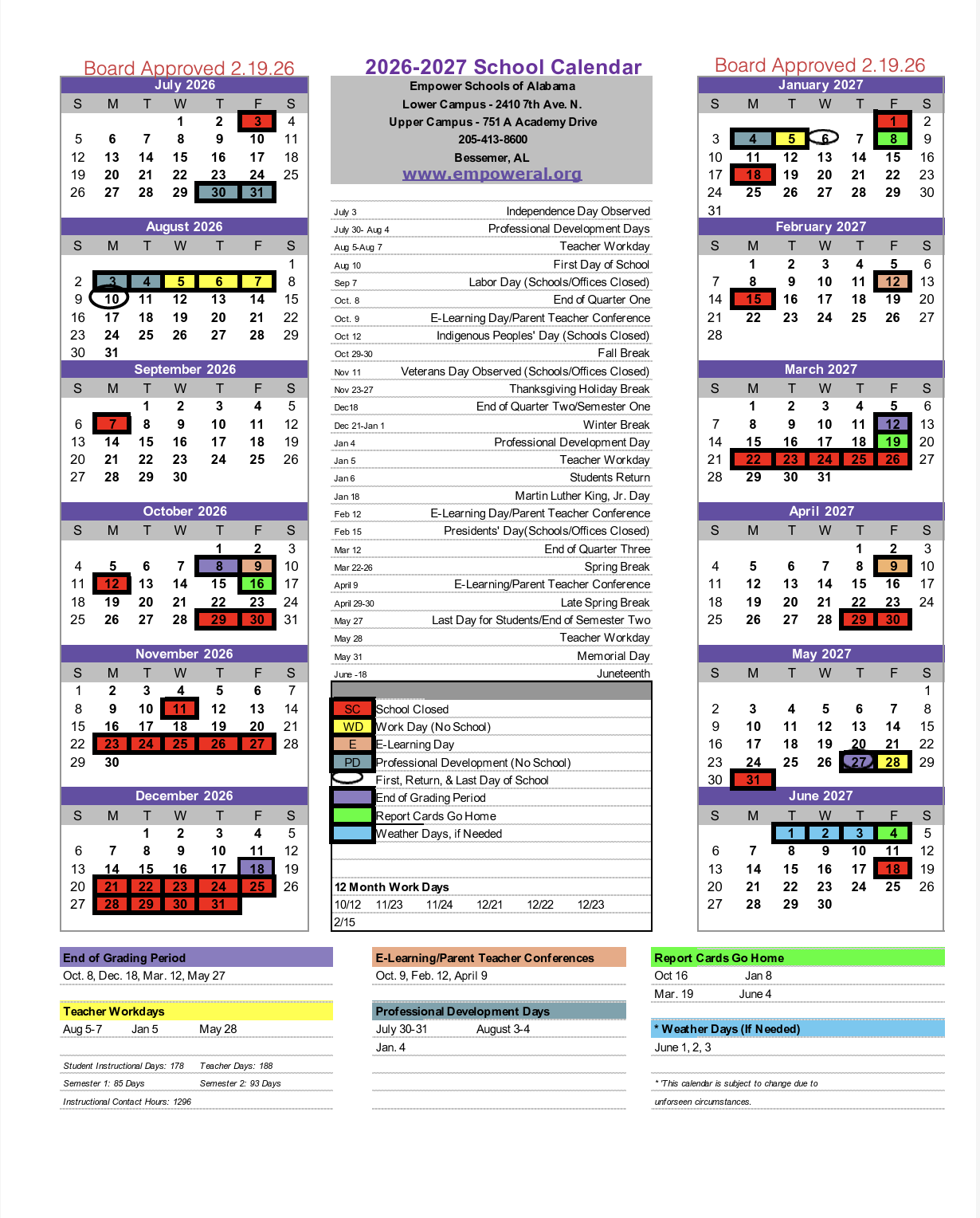 26-27 Calendar 