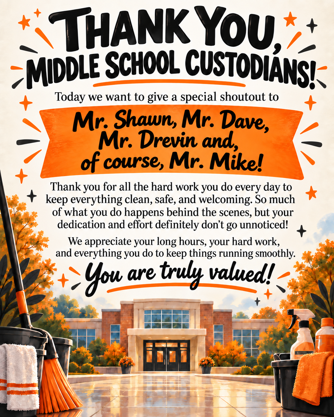 Custodian Appreciation Day!